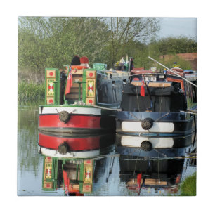 CANAL BOATS CERAMIC TILE