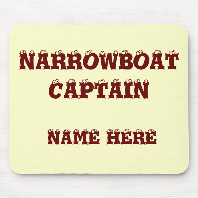 CANAL BOATS MOUSE PAD (Front)