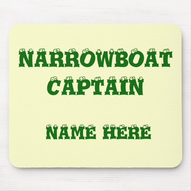 CANAL BOATS MOUSE PAD (Front)