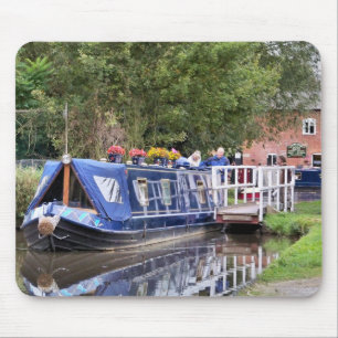 CANAL BOATS MOUSE PAD