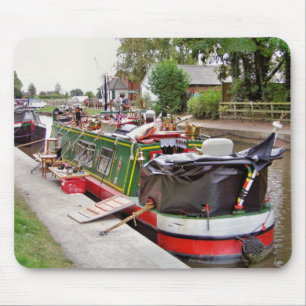 CANAL BOATS MOUSE PAD