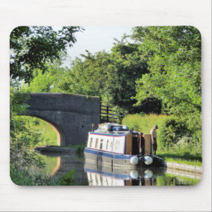 CANAL BOATS MOUSE PAD