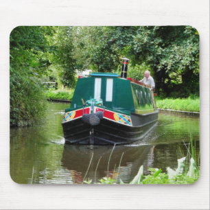 CANAL BOATS MOUSE PAD