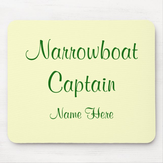 CANAL BOATS MOUSE PAD (Front)