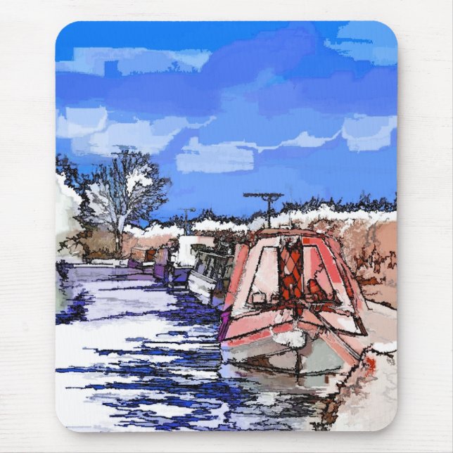 CANAL BOATS MOUSE PAD (Front)