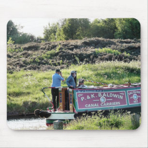 CANAL BOATS MOUSE PAD