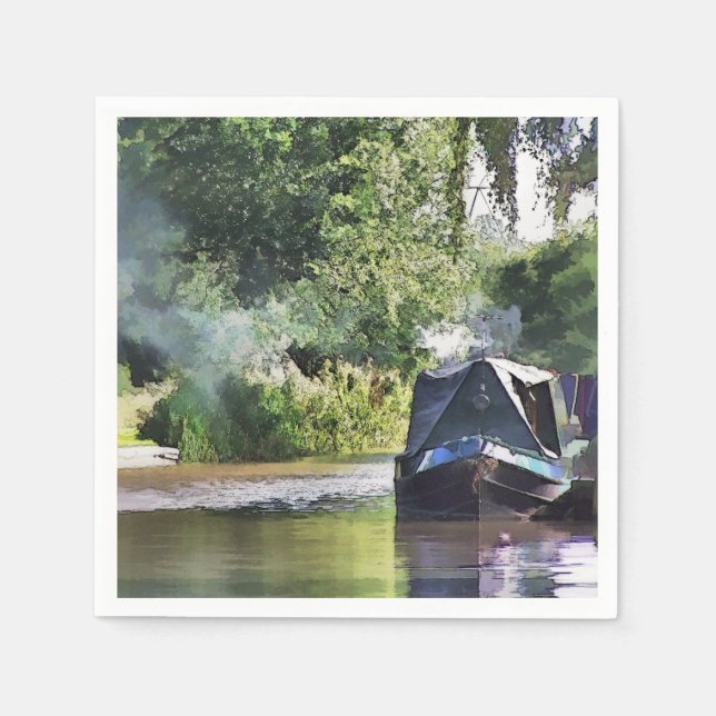 CANAL BOATS NAPKIN (Front)