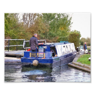 CANAL BOATS PHOTO PRINT