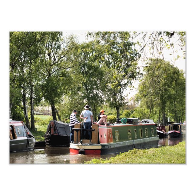 CANAL BOATS PHOTO PRINT (Front)