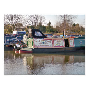 CANAL BOATS PHOTO PRINT