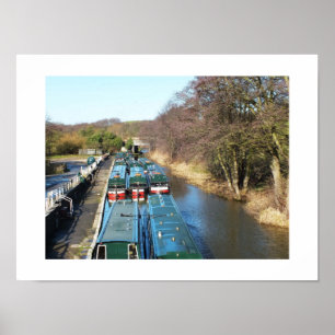 Canal boats poster