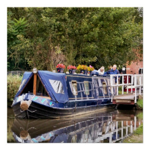 CANAL BOATS POSTER