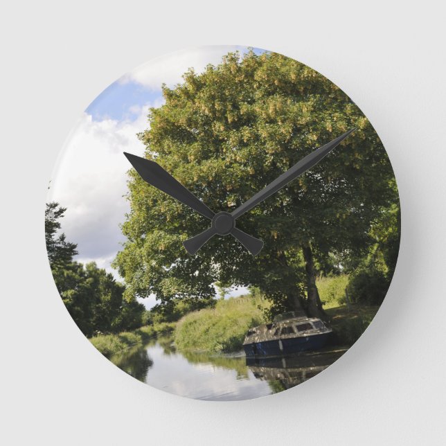 Canal Boats Round Clock (Front)