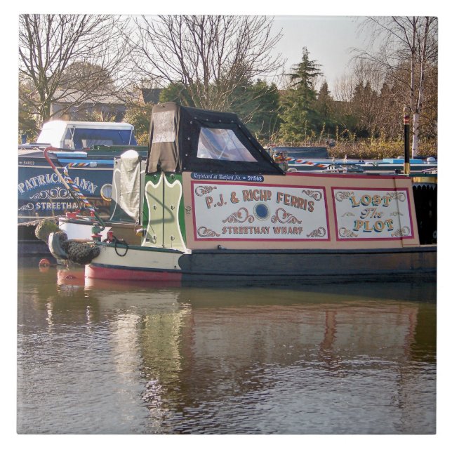 CANAL BOATS TILE (Front)