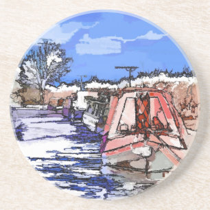 CANAL BOATS UK COASTER