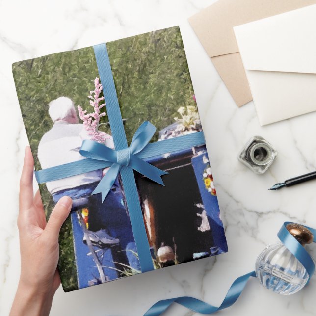 CANAL BOATS WRAPPING PAPER (Gifting)