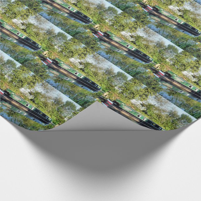 CANAL BOATS WRAPPING PAPER (Corner)
