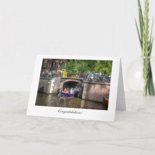 Canal Bridge Scene - General Congratulations Card