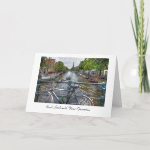 Canal Bridge View - Good Luck with Operation Card