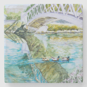 Canal Crossing Stone Coaster