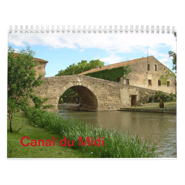 Canal du Midi Wall Calendar (Cover)