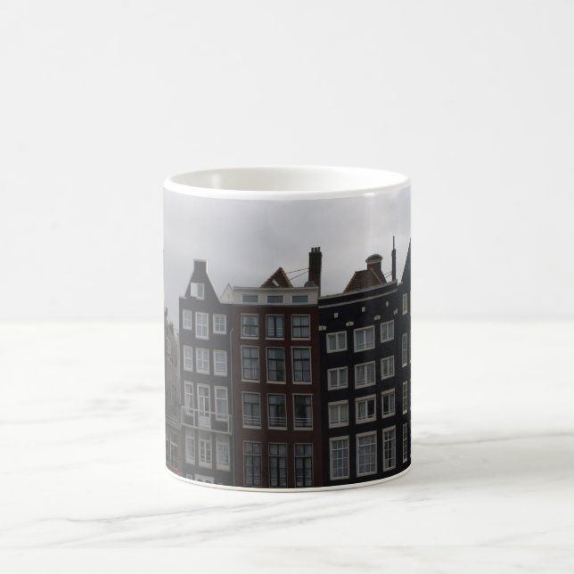 Canal houses in Amsterdam Coffee Mug (Center)