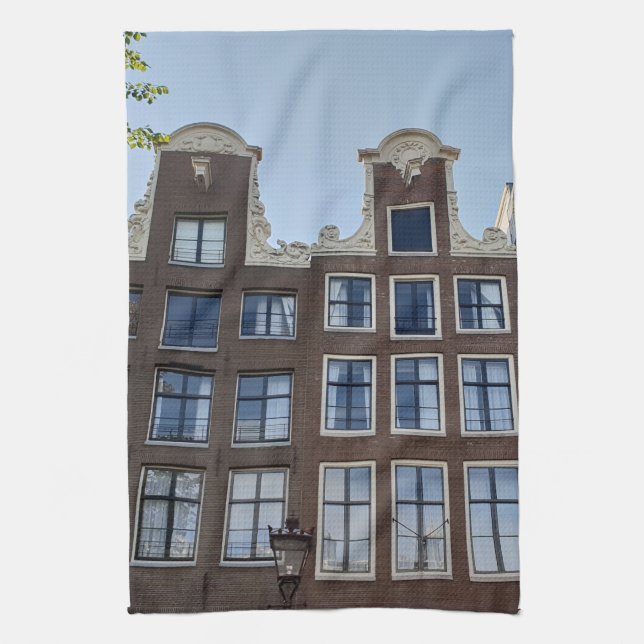 Canal Houses Tea Towel (Vertical)