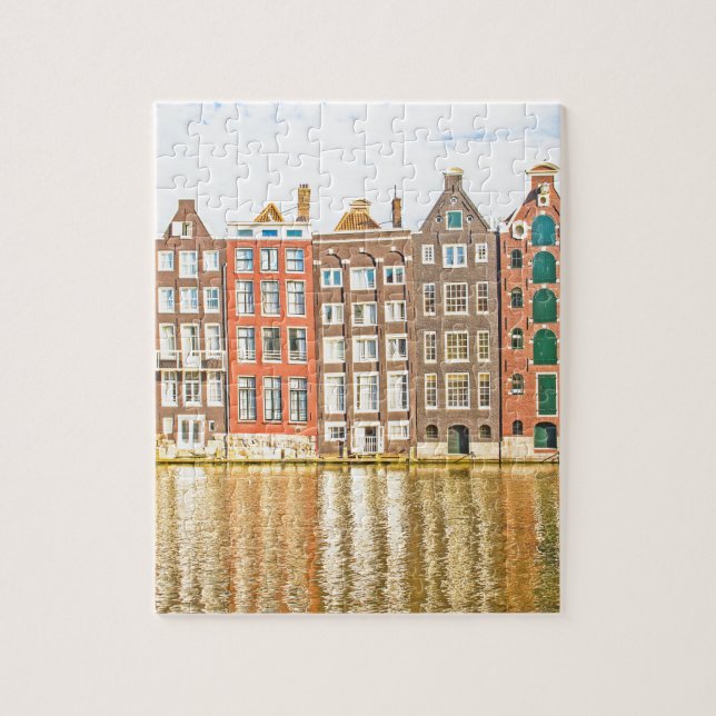 Canal in Amsterdam Jigsaw Puzzle (Vertical)