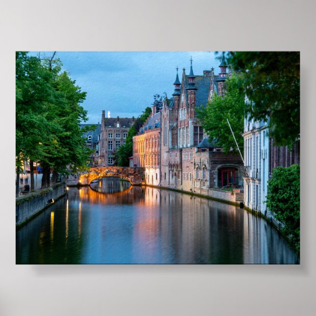 Canal in Bruges Poster (Front)