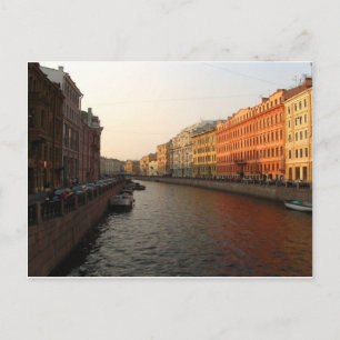 Canal in st Petersburg, Russia Postcard
