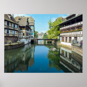 canal in Strasbourg France Poster