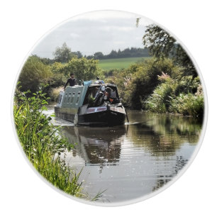 CANAL NARROWBOAT CERAMIC KNOB