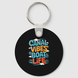 Canal Narrowboat Holiday Vacation Live Aboard Hous Key Ring