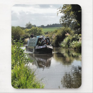 CANAL NARROWBOAT MOUSE PAD