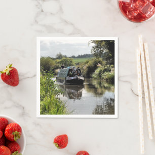 CANAL NARROWBOAT NAPKIN