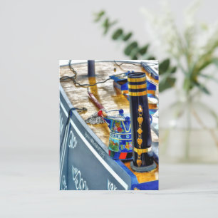 CANAL NARROWBOAT POSTCARD