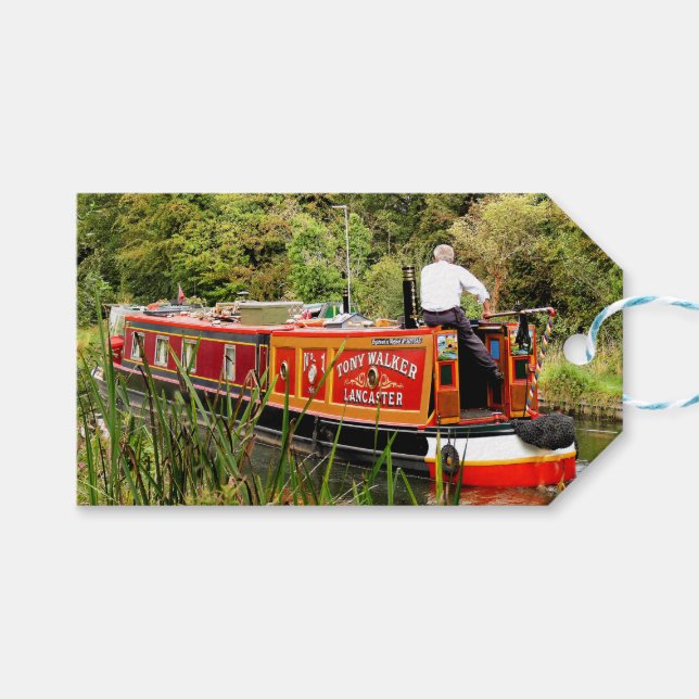 CANAL NARROWBOATS GIFT TAGS (Front (Horizontal))