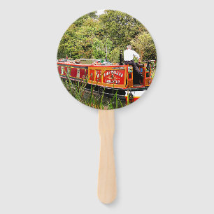 CANAL NARROWBOATS HAND FAN