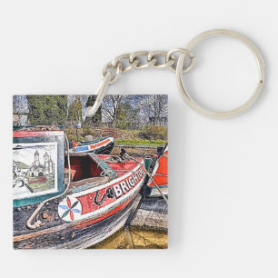 CANAL NARROWBOATS KEY RING