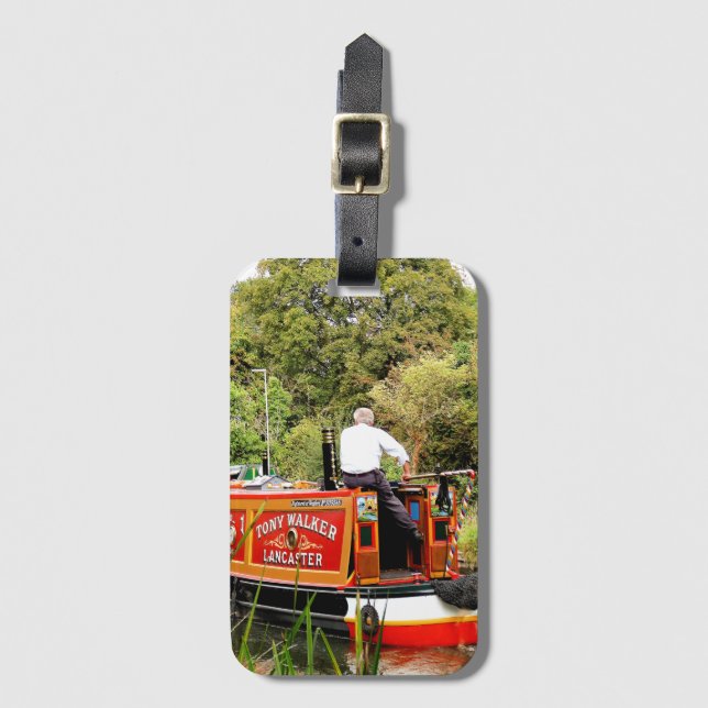 CANAL NARROWBOATS LUGGAGE TAG (Front Vertical)