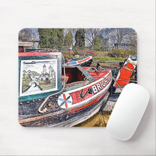 CANAL NARROWBOATS MOUSE PAD