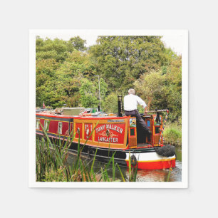 CANAL NARROWBOATS NAPKIN