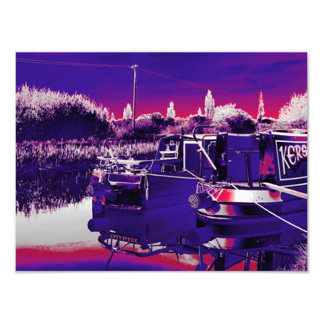 CANAL NARROWBOATS PHOTO PRINT (Front)