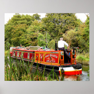 CANAL NARROWBOATS POSTER