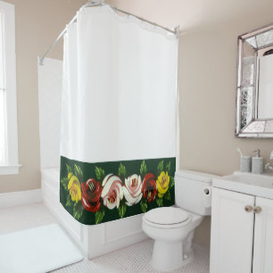CANAL NARROWBOATS SHOWER CURTAIN