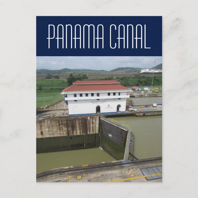 canal panama miraflores postcard (Front)