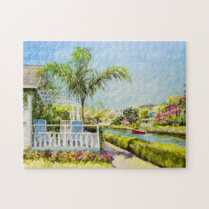 Canal Patio Jigsaw Puzzle