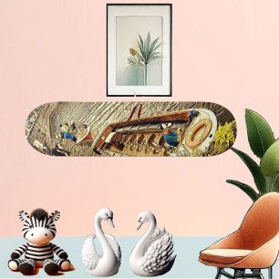 Canal Sail Boat Pathway Scenery Abstract Art Fun Skateboard