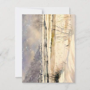 Canal Scene D Watercolor Holiday Card