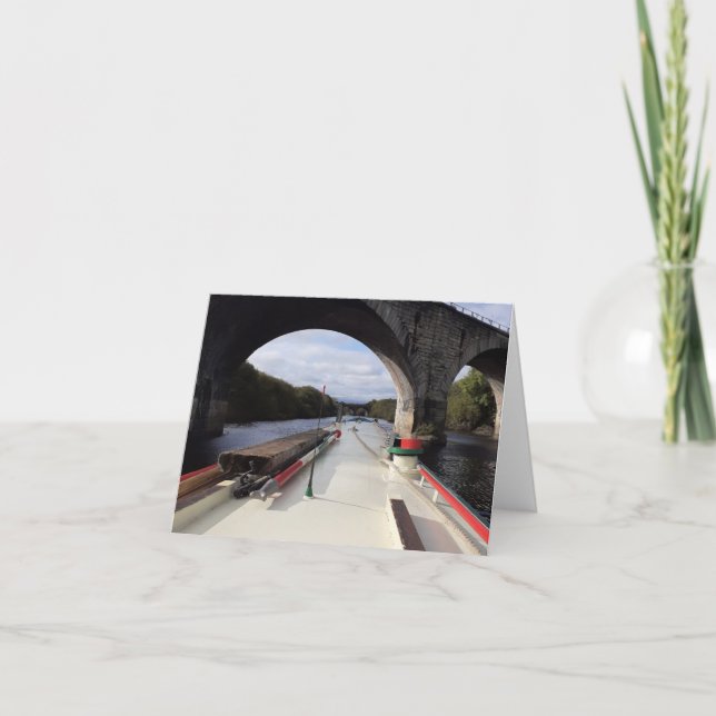 Canal themed card. Blank for your own message. Card (Front)